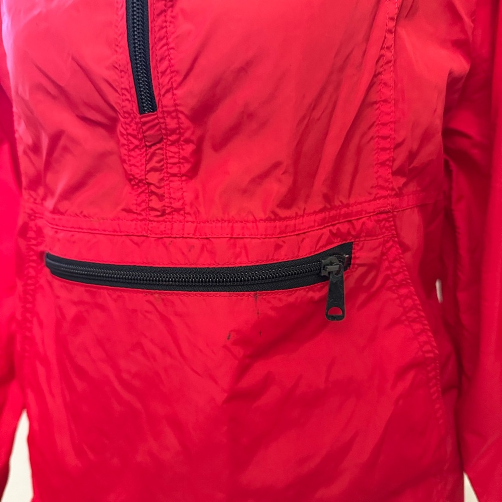 Vintage L.L. Bean Red Pullover Jacket Windbreaker - Picture 11 of 12